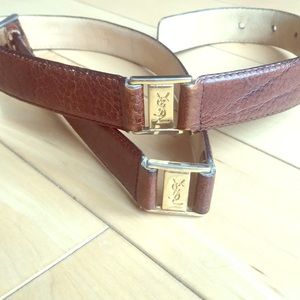 Vintage YSL brown belt